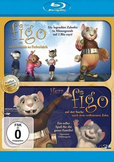 Herr Figo und das Geheimnis der Perlenfabrik / Herr Figo auf der Suche nach dem verlorenen Zahn, 2 Blu-rays