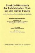 Sanskrit-Wörterbuch der buddhistischen Texte aus d