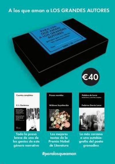 PARA LOS QUE AMAN A LOS GRANDES AUTORES: PORQUE POR SUS OBRAS LES CONOCEREMOS. PACK