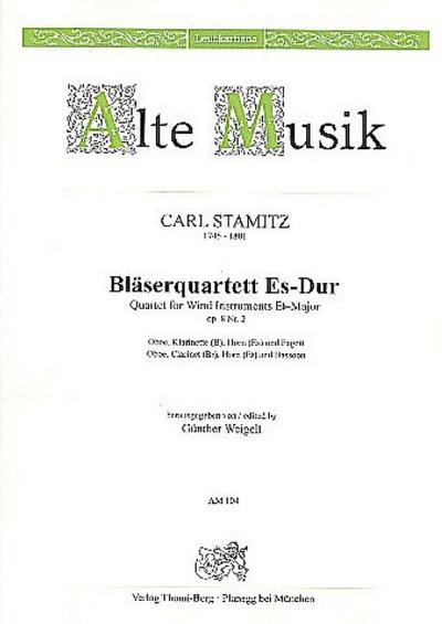 Quartett Es-Dur op.8,2für Oboe, Klarinette, Horn und Fagott