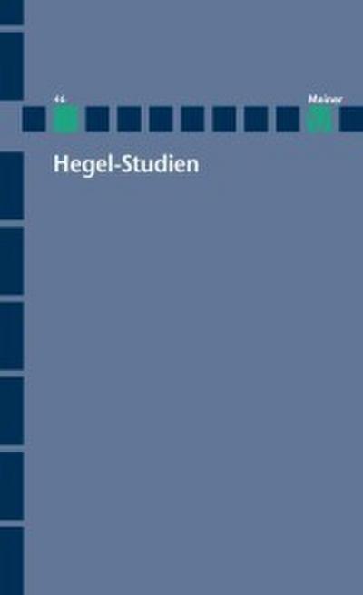 Hegel-Studien / Hegel-Studien Band 46