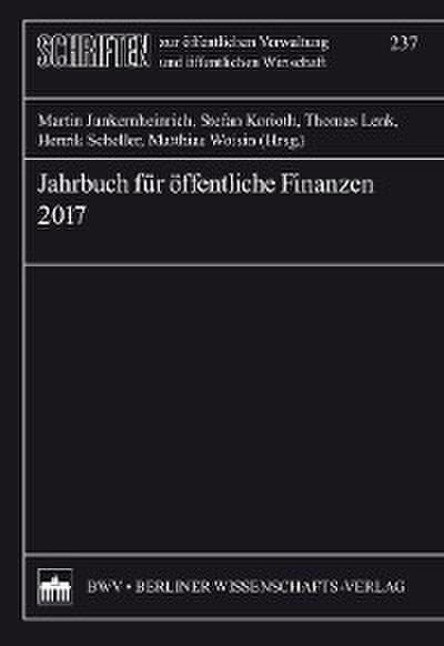 Jahrbuch für öffentliche Finanzen 2017