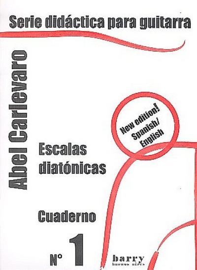 Cuaderno 1 - Escalas diatonicas vol.1para guitara (sp/en)