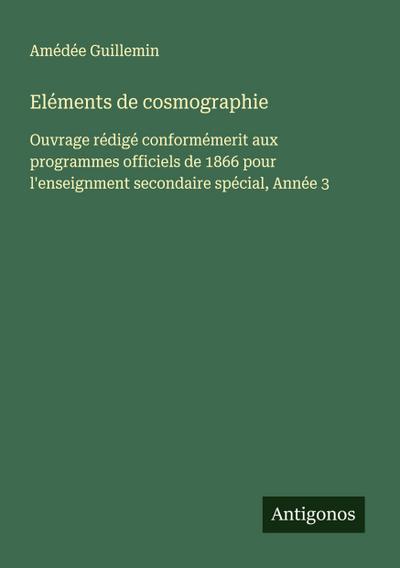 Eléments de cosmographie