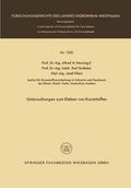 Untersuchungen zum Kleben von Kunststoffen