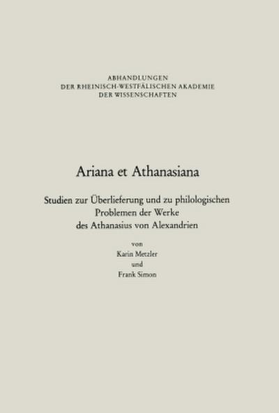 Ariana et Athanasiana