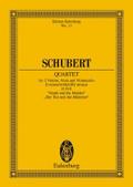 Streichquartett d-Moll: "Der Tod und das Mädchen". op. posth.. D 810. Streichquartett. Studienpartitur. (Eulenburg Studienpartituren)