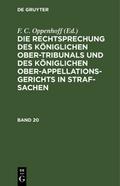 Die Rechtsprechung des Königlichen Ober-Tribunals 