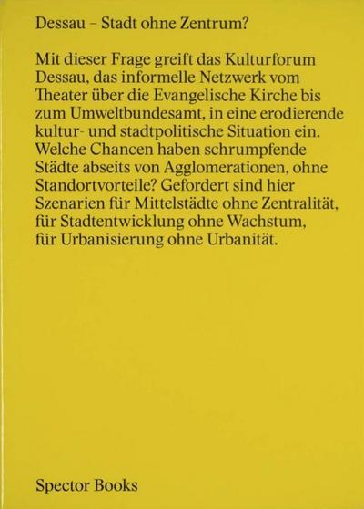 Dessau - Dessau Stadt ohne Zentrum?