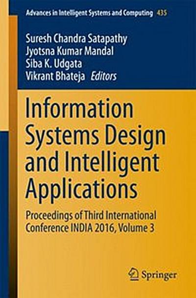 Information Systems Design and Intelligent Applications