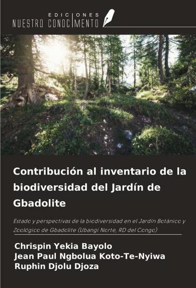 Contribución al inventario de la biodiversidad del Jardín de Gbadolite