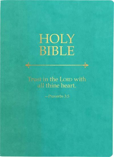 KJV Holy Bible, Trust in the Lord Life Verse Edition, Large Print, Coastal Blue Ultrasoft