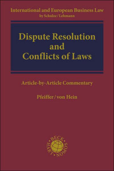 Dispute Resolution and Conflicts of Laws