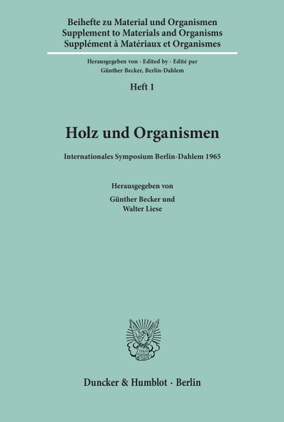 Holz und Organismen.