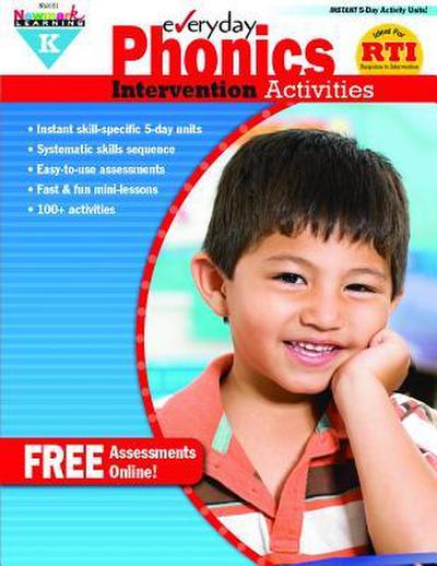 Everyday Phonics Intervention Activities Grade K Book Teacher Resource