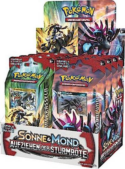 Pokemon Sun and Moon 04 Crimson Invasion Theme Deck Display (8) \*German Version\*