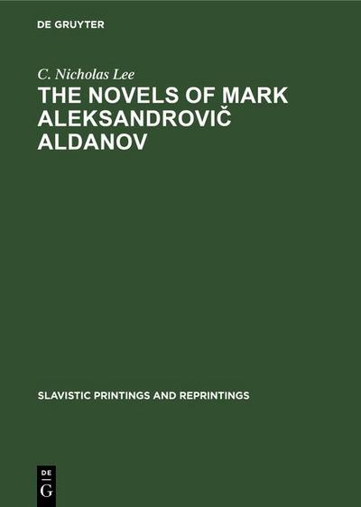 The novels of Mark Aleksandrovic Aldanov