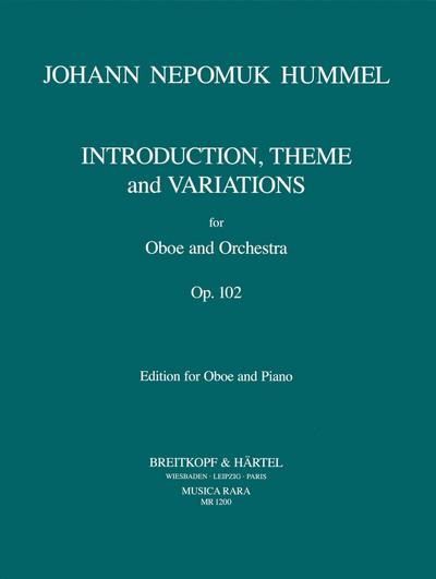 Introduktion, Thema und Variationen op.102für Oboe und Orchester