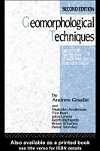 Geomorphological Techniques
