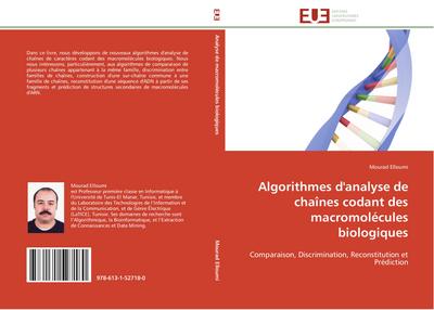 Algorithmes d’analyse de chaînes codant des macromolécules biologiques