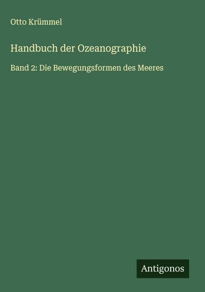 Handbuch der Ozeanographie