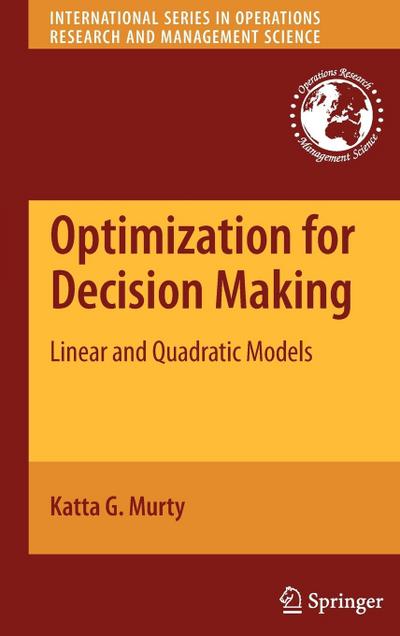 Optimization for Decision Making