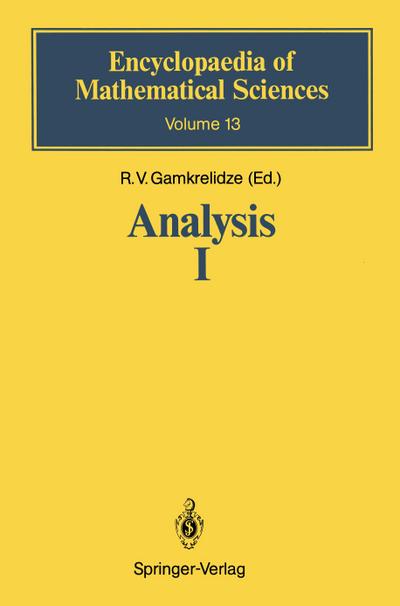 Analysis I