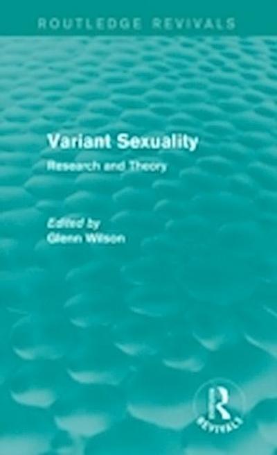Variant Sexuality (Routledge Revivals)