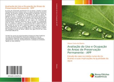 Avaliação do Uso e Ocupação de Áreas de Preservação Permanente - APP - Ulisses Costa de Oliveira