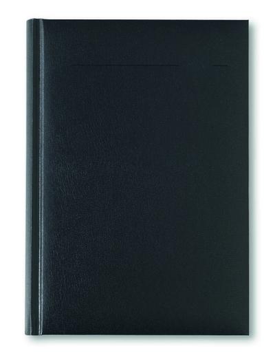 Buchkalender Balacron schwarz 2024 - Büro-Kalender A5 - Cheftimer - 1 Tag 1 Seite - 320 Seiten - Balacron-Einband - Alpha Edition