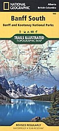 Banff South Map [Banff and Kootenay National Parks]