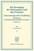 Die Bewegung der Weizenpreise und ihre Ursachen.