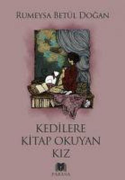 Kedilere Kitap Okuyan Kiz