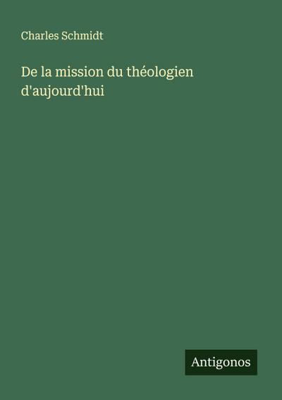 De la mission du théologien d’aujourd’hui