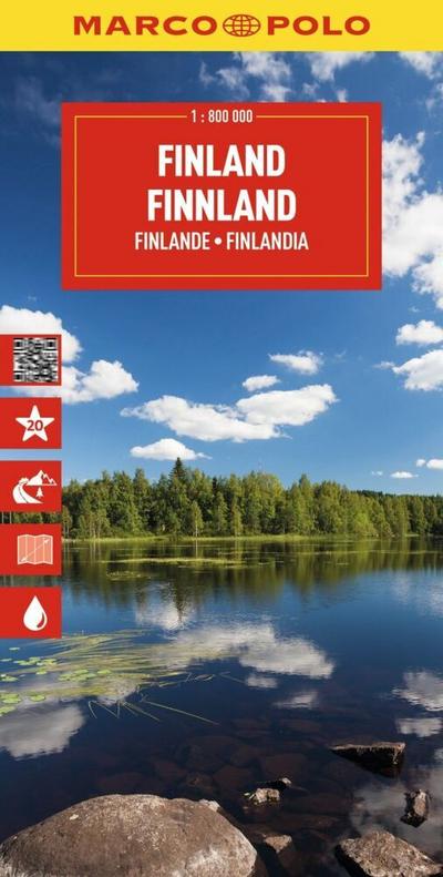 MARCO POLO Reisekarte Finnland 1:800.000