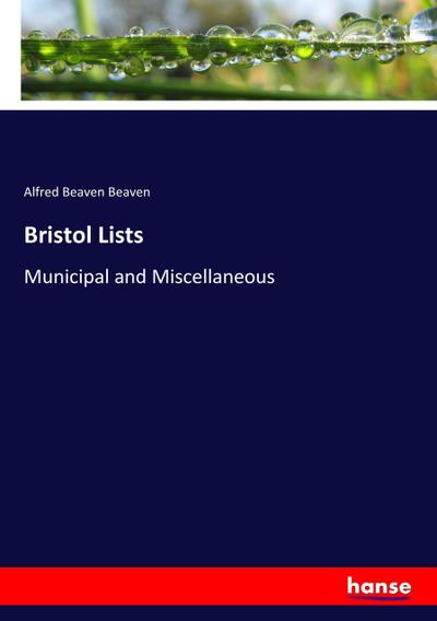 Bristol Lists - Alfred Beaven Beaven