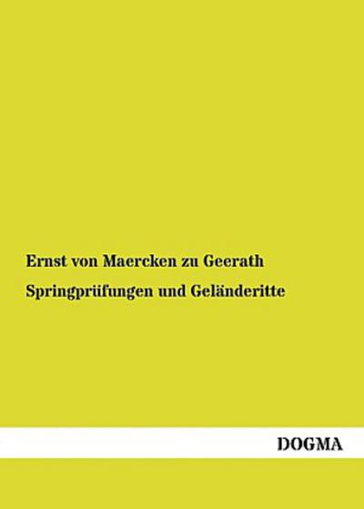 Springprüfungen und Geländeritte