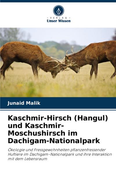 Kaschmir-Hirsch (Hangul) und Kaschmir-Moschushirsch im Dachigam-Nationalpark