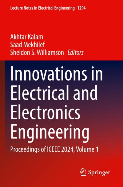 Innovations in Electrical and Electronics Engineering