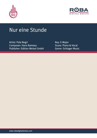 Nur eine Stunde