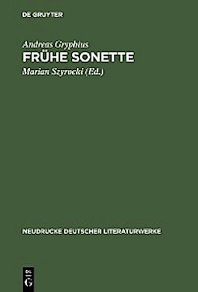 Frühe Sonette