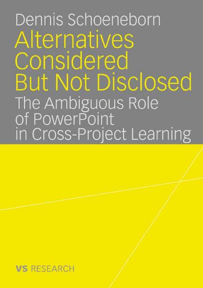 Alternatives Considered But Not Disclosed