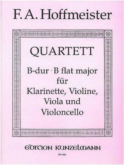 Quartett B-Durfür Klarinette, Violine, Viola und Violoncello