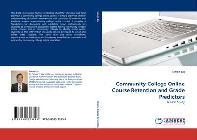 Community College Online Course Retention and Grade Predictors
