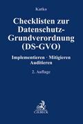 Checklisten zur Datenschutz-Grundverordnung (DS-GVO)