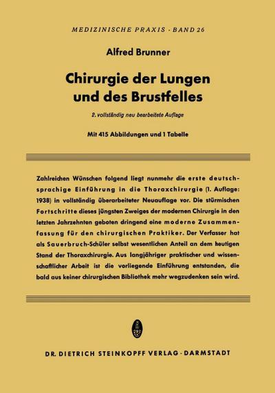 Chirurgie der Lungen und des Brustfelles