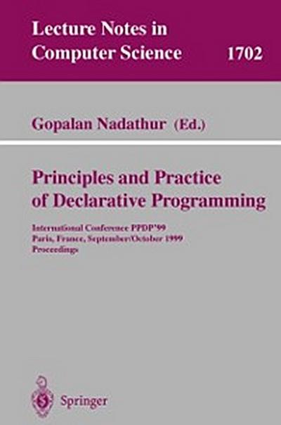Principles and Practice of Declarative Programming