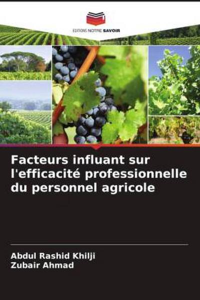Facteurs influant sur l’efficacité professionnelle du personnel agricole