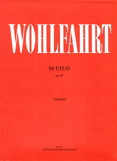 60 Etüden op.45für Violine