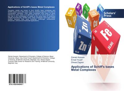 Applications of Schiff’s bases Metal Complexes